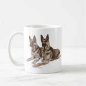 Mug Paire de chiens bergers allemands (Gauche)