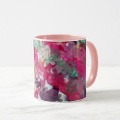 Mug Paire de chiot multicolore (Devant droit)