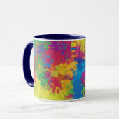 Mug Paire de chiot multicolore (Devant gauche)
