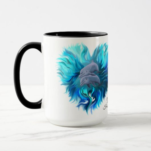 Mug Paire de dauphins (Gauche)