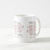 Mug Paire De Gants De Noël En Coton (Devant droit)