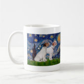 Mug Paire de Jack Russell 4 - Nuit étoilée (Gauche)
