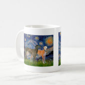Mug Paire de Lévriers - Nuit Étoilée (Devant gauche)