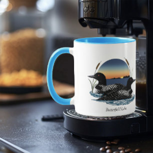 Mug Paire de Loon du lac Butterfield