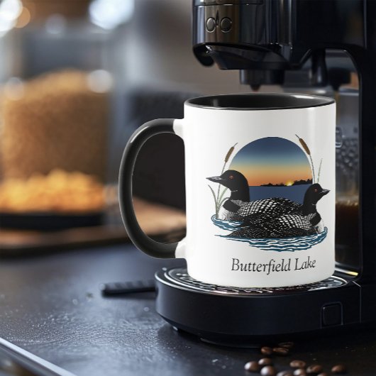 Mug Paire de Loon du lac Butterfield