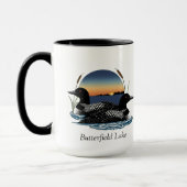 Mug Paire de Loon du lac Butterfield (Gauche)