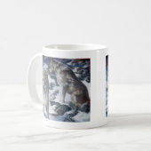 Mug Paire de loup de l'Alaska pendant la muqueuse d'hi (Devant gauche)
