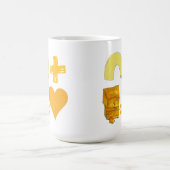 Mug Paire de nourriture classique Macaroni + Fromage = (Centre)