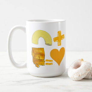 Mug Paire de nourriture classique Macaroni + Fromage =
