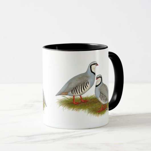 Mug Paire de perdrix de Chukar (Devant droit)
