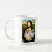 Mug Paire de Pomeranians 3 - Mona Lisa (Gauche)