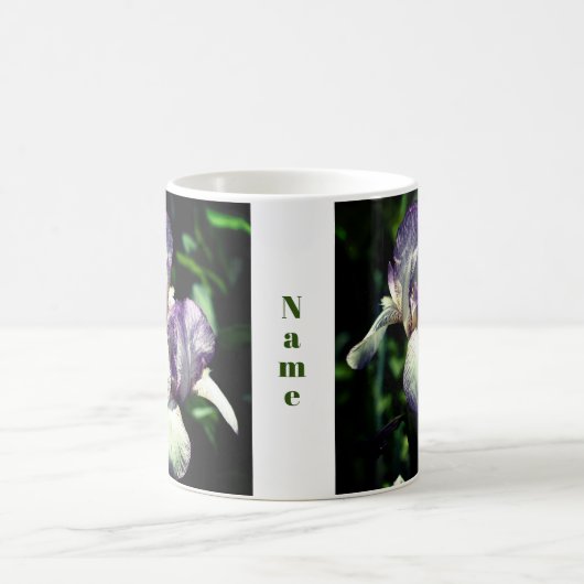 Mug Paire Fleur Iris Personnalisée (Centre)