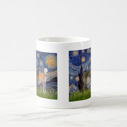 Mug Paire Greyhound - Nuit étoilée (Centre)
