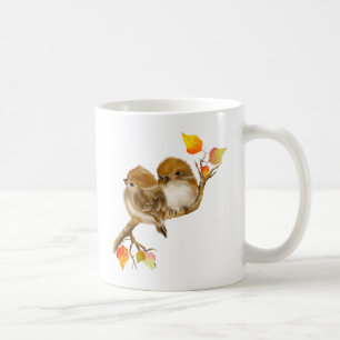 Mug Paire mignonne de Bruants Boue d'Oiseau