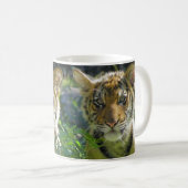 Mug Paires de portrait de CUB de tigre (Devant droit)