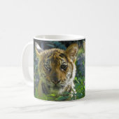 Mug Paires de portrait de CUB de tigre (Devant gauche)