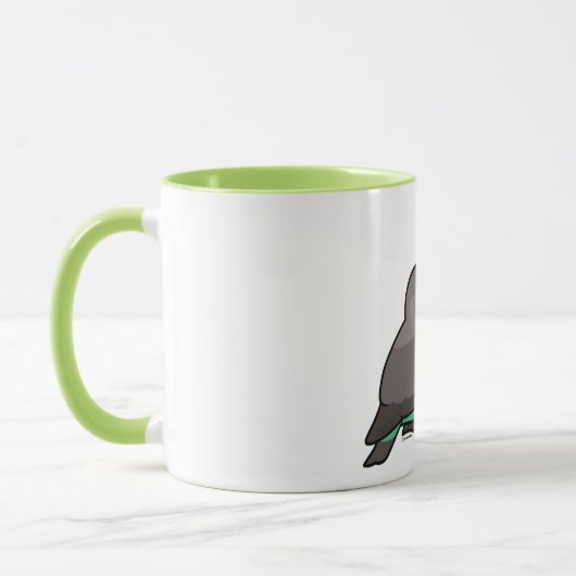Mug paires Rouge-gonflées de perroquet (Gauche)
