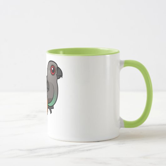 Mug paires Rouge-gonflées de perroquet (Droite)