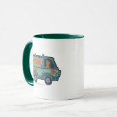Mug Paisely Scooby-Doo conduisant Mystery Machine (Devant gauche)