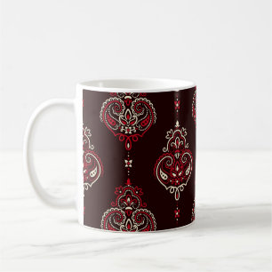 Mug Paisley Bandana : Boho Vintage Print.