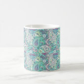 Mug paisley bleu vintage (Centre)