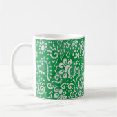 Mug Paisley coeur vert (Gauche)