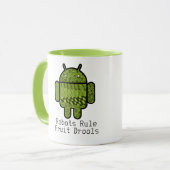 Mug Paisley Doodle Character pour le robot Android™ (Devant gauche)
