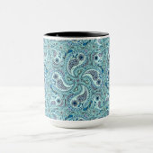 Mug Paisley en bleu bébé (Centre)