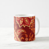 Mug Paisley, fleurs : motif sans couture décorative (Devant droit)