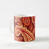 Mug Paisley, fleurs : motif sans couture décorative (Devant gauche)