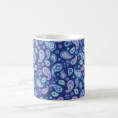 Mug Paisley Floral Pattern - Bleu (Centre)