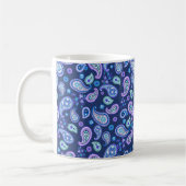 Mug Paisley Floral Pattern - Bleu (Gauche)
