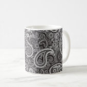Mug Paisley noir et blanc (Devant droit)