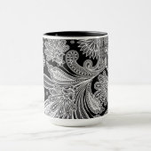 Mug Paisley orange noir et blanc (Centre)