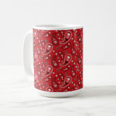 Mug Paisley Pattern with Red Background-23214 (Devant gauche)