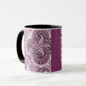 Mug Paisley rose (Devant gauche)