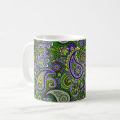 Mug Paisley verte et violette (Devant gauche)