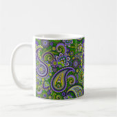 Mug Paisley verte et violette (Gauche)