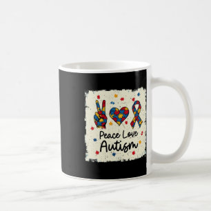 Mug Paix Aime L'Autisme En Avril Nous Portons Le Bleu