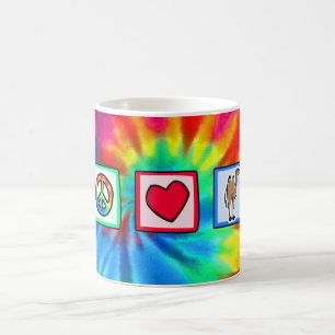 Mug Paix, amour, chameaux
