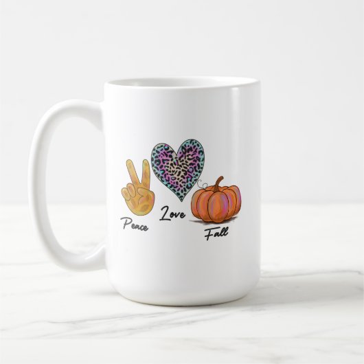 Mug Paix amour chute (Gauche)