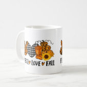 Mug Paix amour chute (Devant gauche)