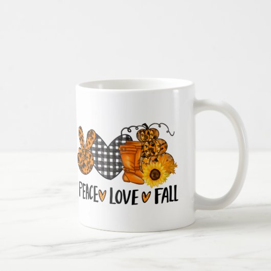 Mug Paix amour chute (Droite)
