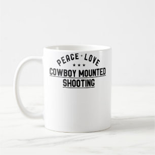 Mug Paix Amour Cowboy Tir Monté