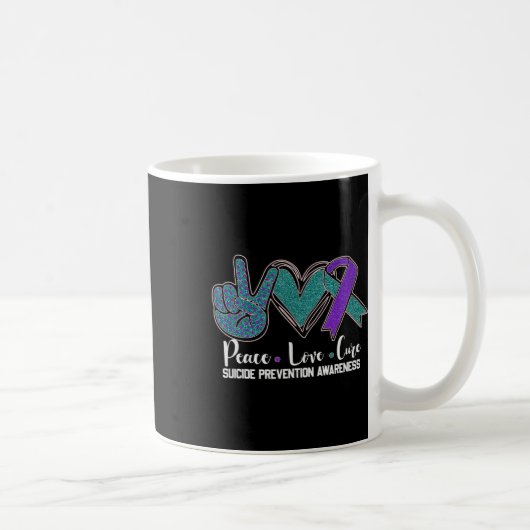 Mug Paix Amour Cure Prévention du suicide Sensibilisat (Droite)