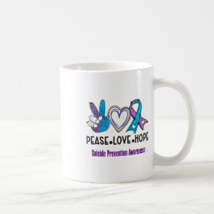 Mug Paix Amour Espoir Prévention du Suicide Sensibilis