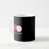 Mug Paix Amour Et Baseball Équipe De Baseball Drôle Am (Devant gauche)