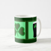 Mug Paix, amour et bière irlandaise (Devant droit)