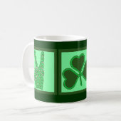 Mug Paix, amour et bière irlandaise (Devant gauche)