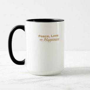 Mug Paix, amour et bonheur